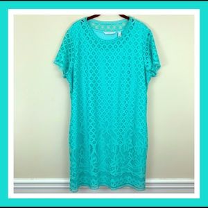 3 for $20 🛒 Isaac Mizrahi | Turquoise Lace Dress